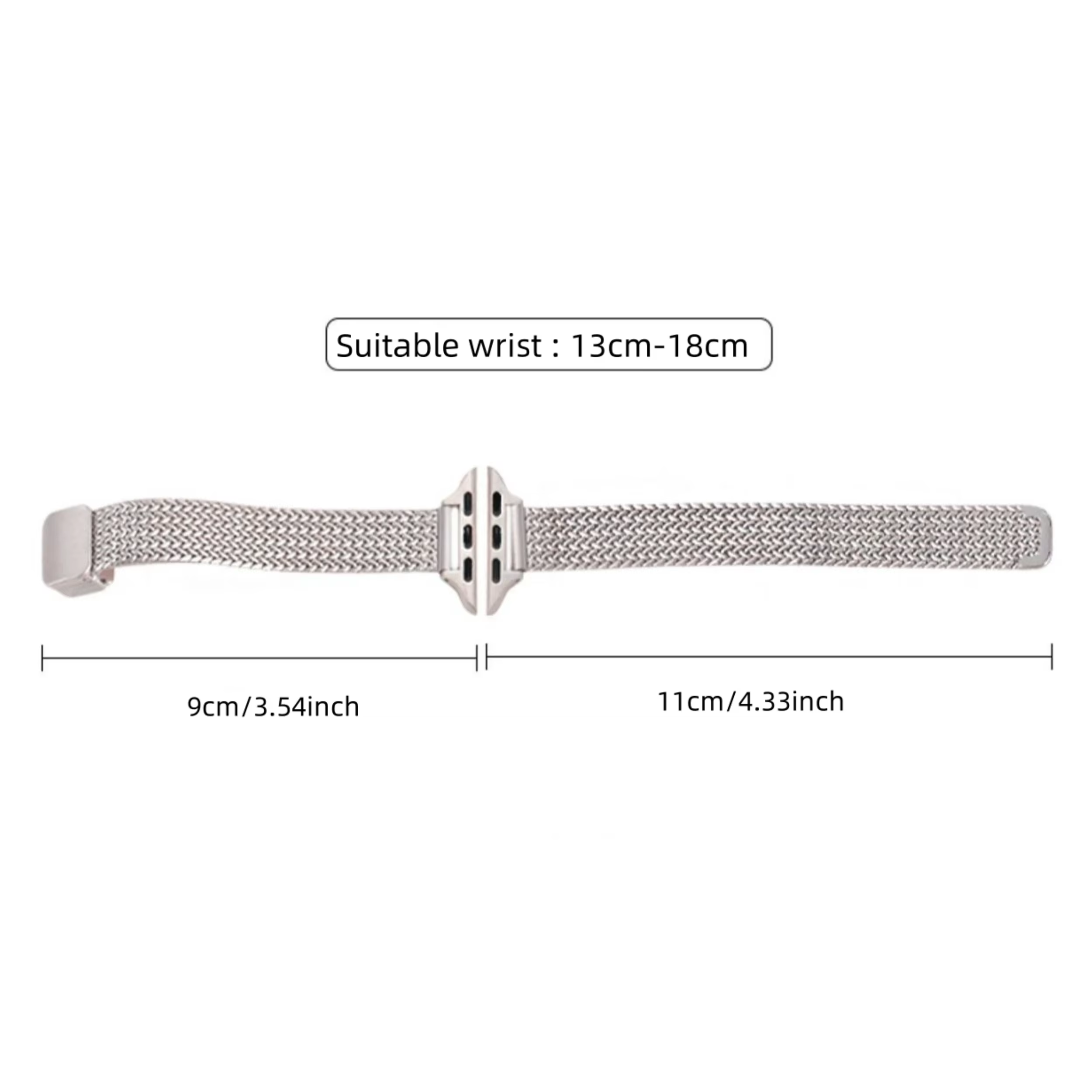 Bracelet magnétique en métal mince de luxe pour IWatch 9 8 7 SE 6