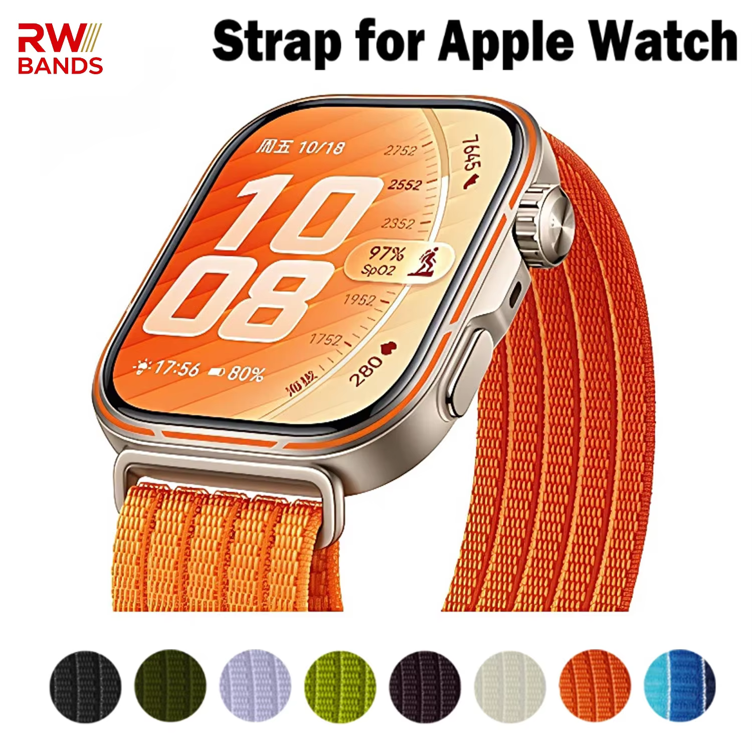 Bracelet léger en nylon pour Apple Watch Ultra