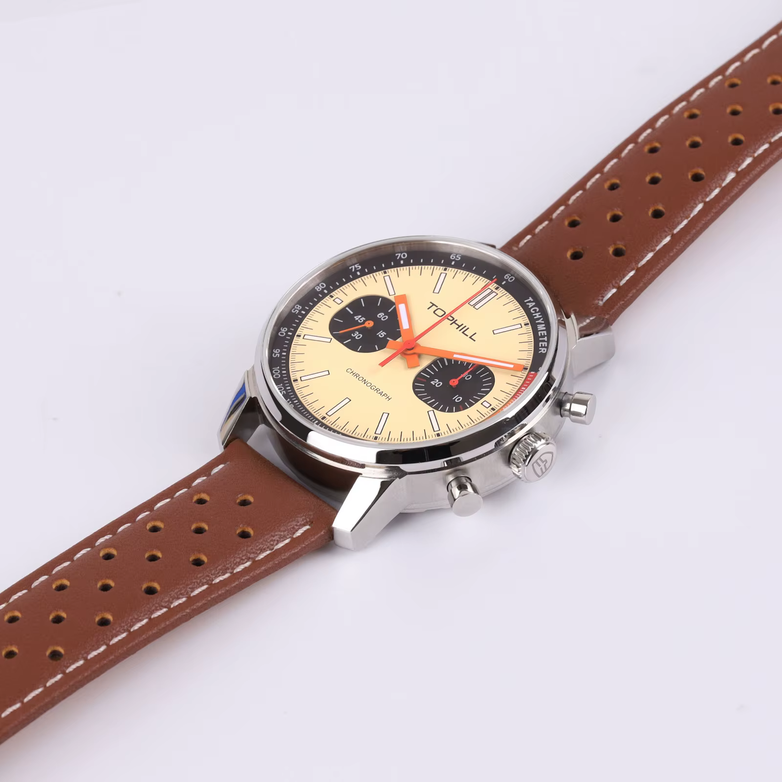 TOPHILL montre 1963 chronographe mécanique montre-bracelet mouette ST1901 mouvement pilote