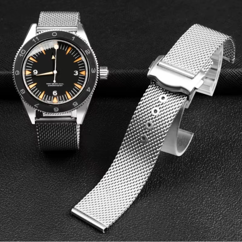 Bracelet de montre milanais 20mm 22mm pour Omega 007 pour Seamaster 300