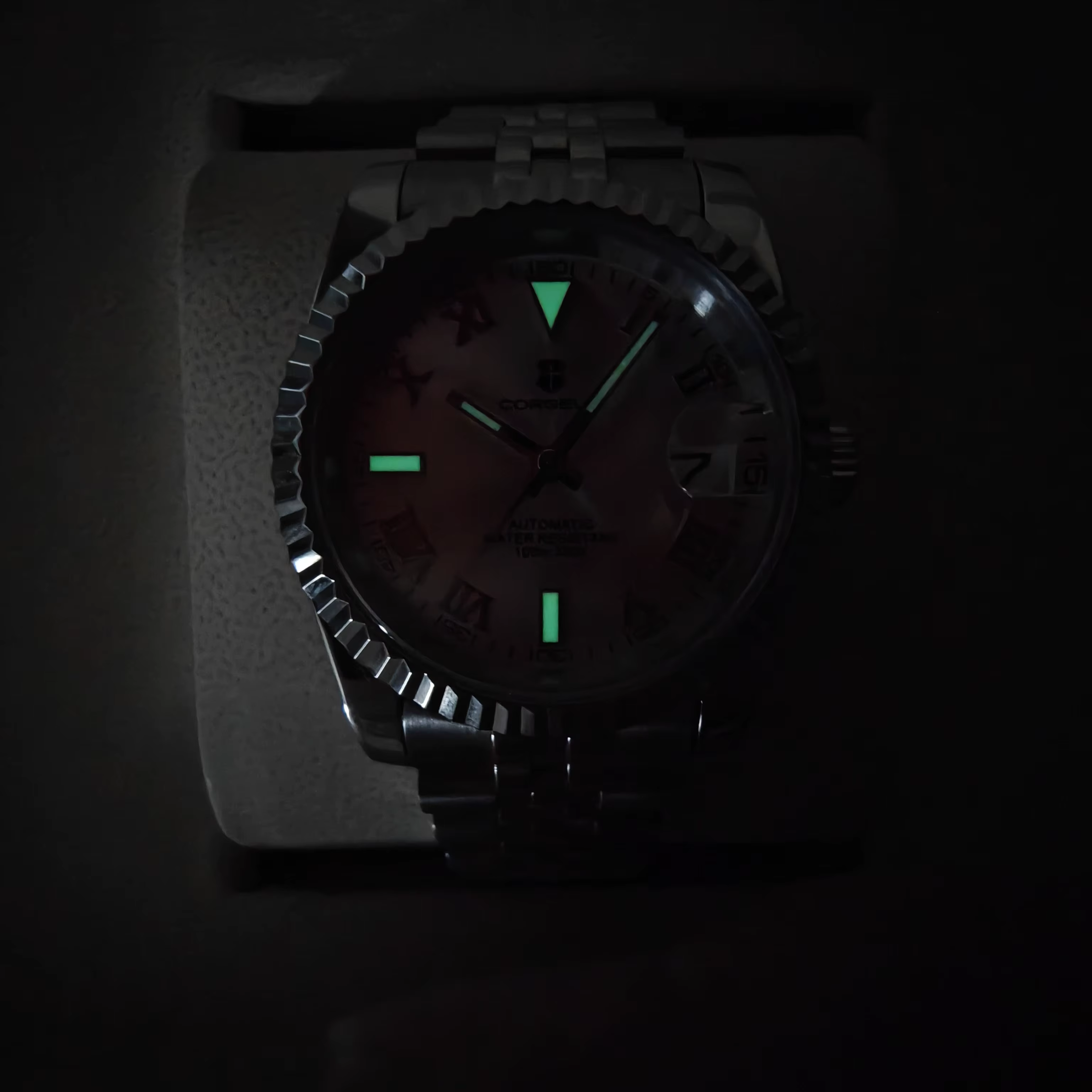 CORGEUT Montre-bracelet de luxe haut de gamme pour homme 36 mm
