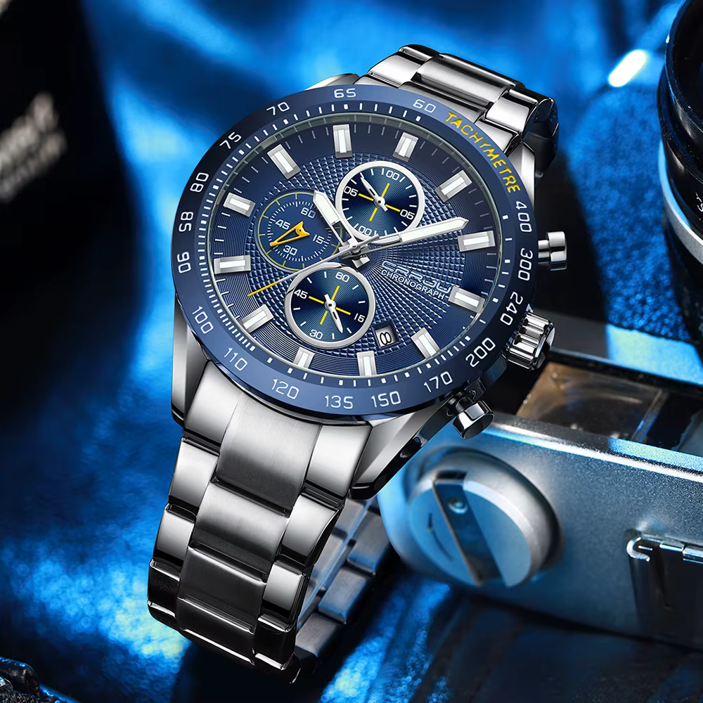 CRRJU – montre-bracelet de sport pour hommes