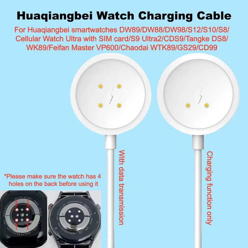 Chargeur pour montre connectée Huaqiangbei DW89 DW88 DW98 S12 S10 S8 Cellular Watch Ultra S9 Ultra2 CDS9 DS8 WK89 VP600 WTK89 GS29 CD99