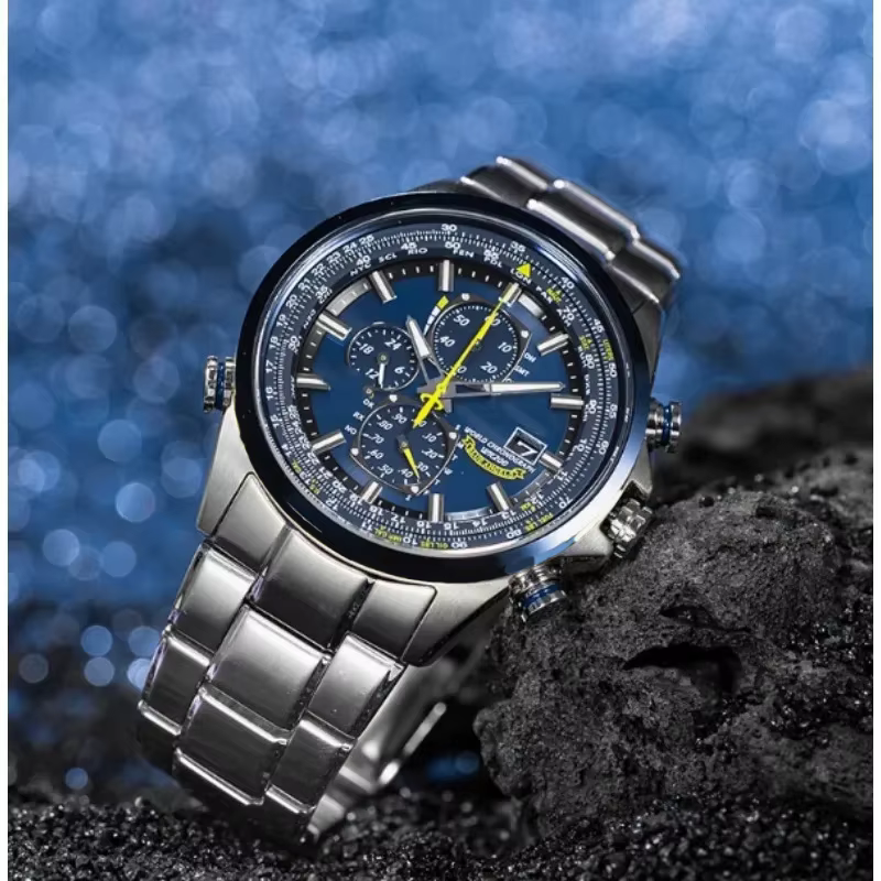 Montre chronographe atomique élégante pour homme | Design sportif de luxe