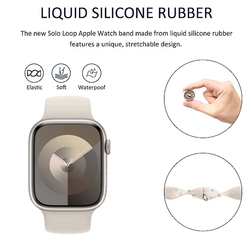 Boucle Solo pour bracelet de montre apple 40mm 44mm 45mm 41mm 42mm 49mm 38mm