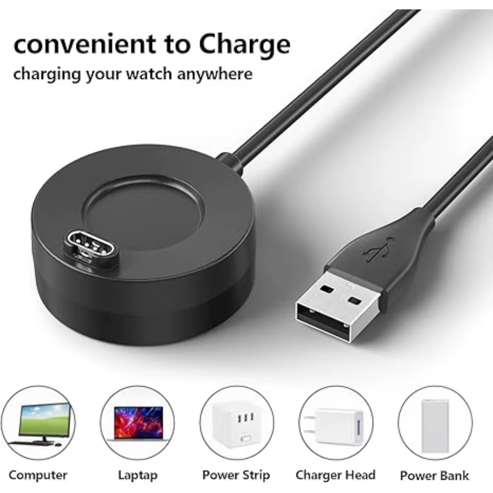 Chargeur USB pour montre connectée Garmin Forerunner 965 955 945 935 745 265 255 245 55 45