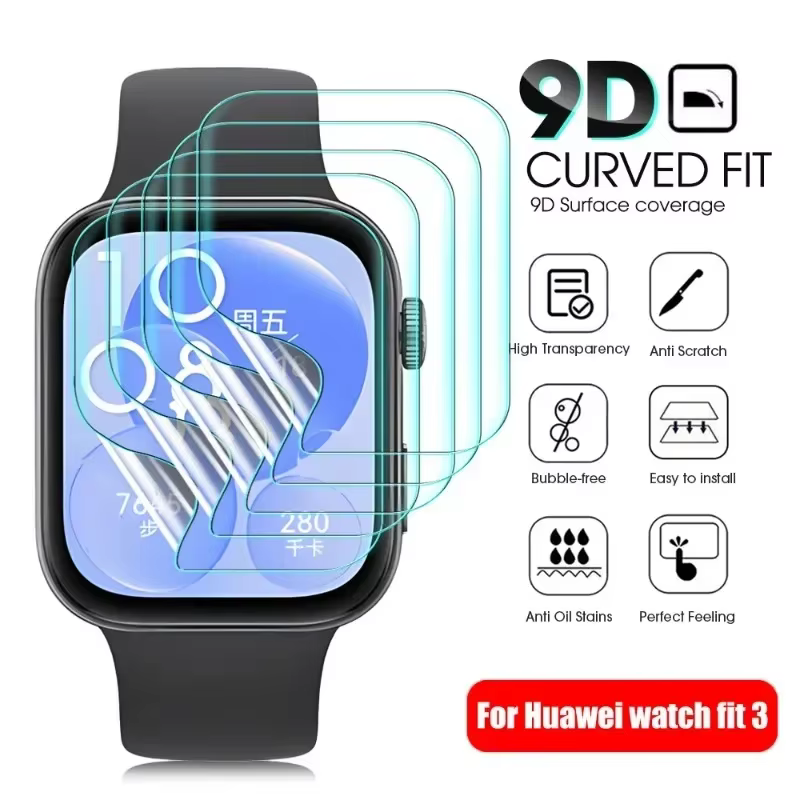 Film Hydrogel Souple et Flexible pour Huawei Watch Fit 3 4 5 Pro 2 ES