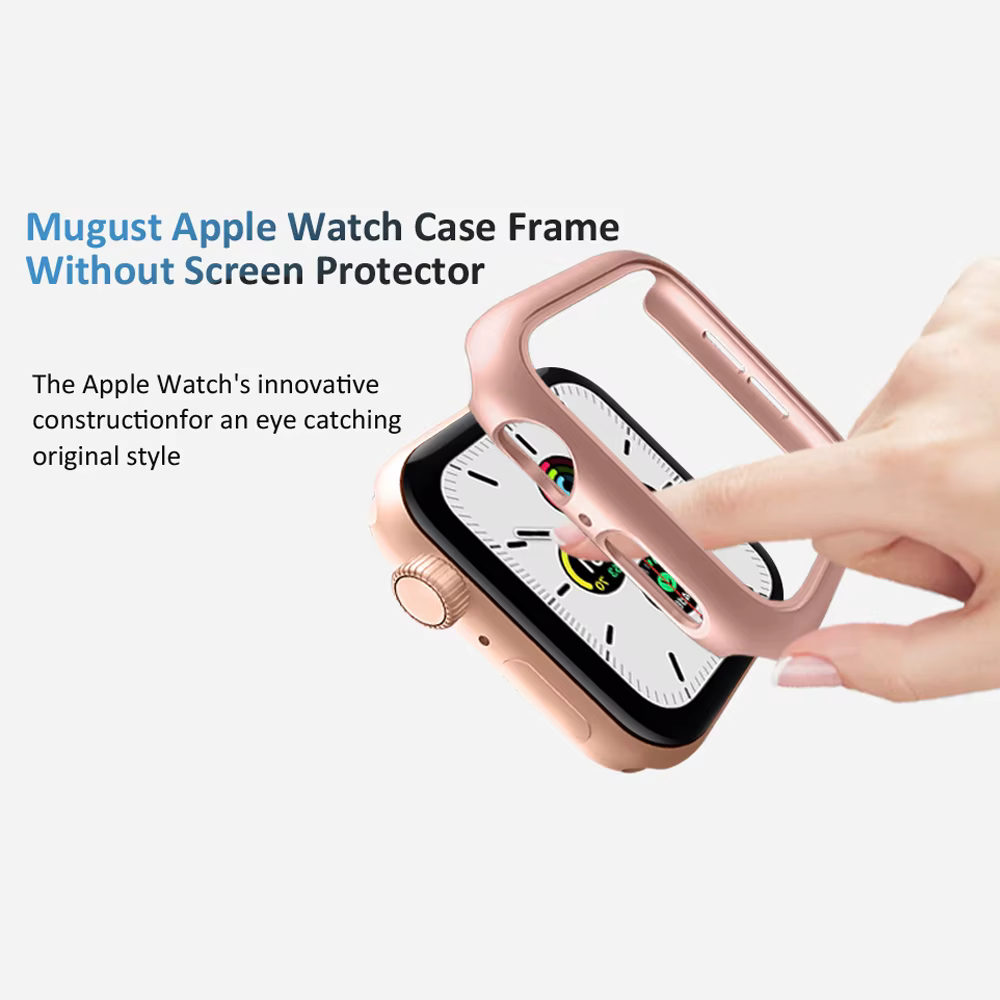 3 pièces coque rigide pour Apple Watch 45mm 41mm 38mm 42mm 40mm 44mm cadre de protection pare-chocs mat pour iWatch SE 9 8 7 6 5 4 3 2