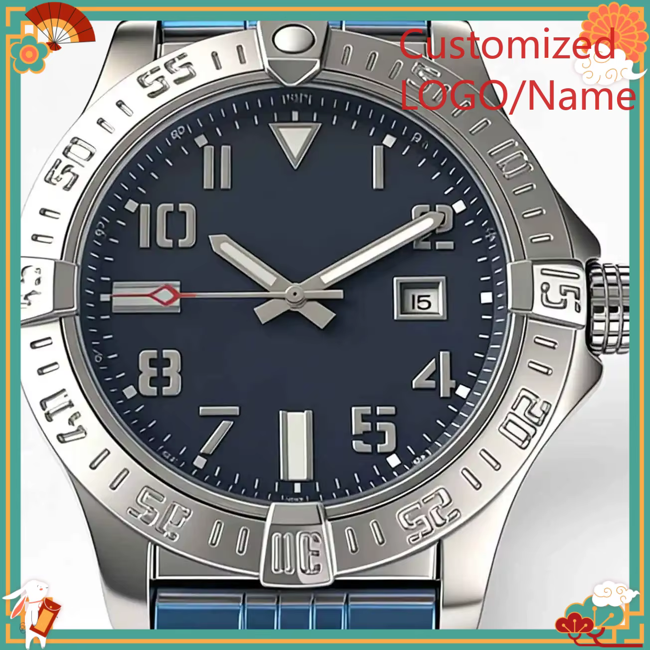 Montre de luxe pour homme DONG Store 45 mm en acier 904L