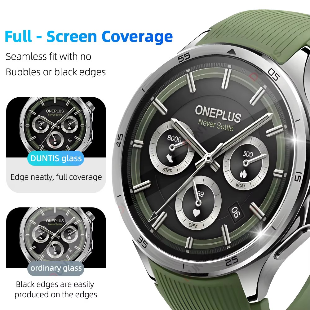 Protecteur d'écran en verre trempé pour OnePlus Watch 3