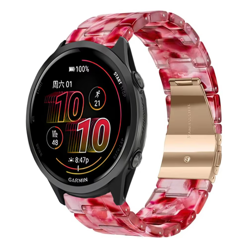 Bracelet en résine 20/22mm pour Garmin Forerunner 970 965 955 265 55 165, bracelet pour Garmin 570 47/42mm Active 6 Venu 4 45mm