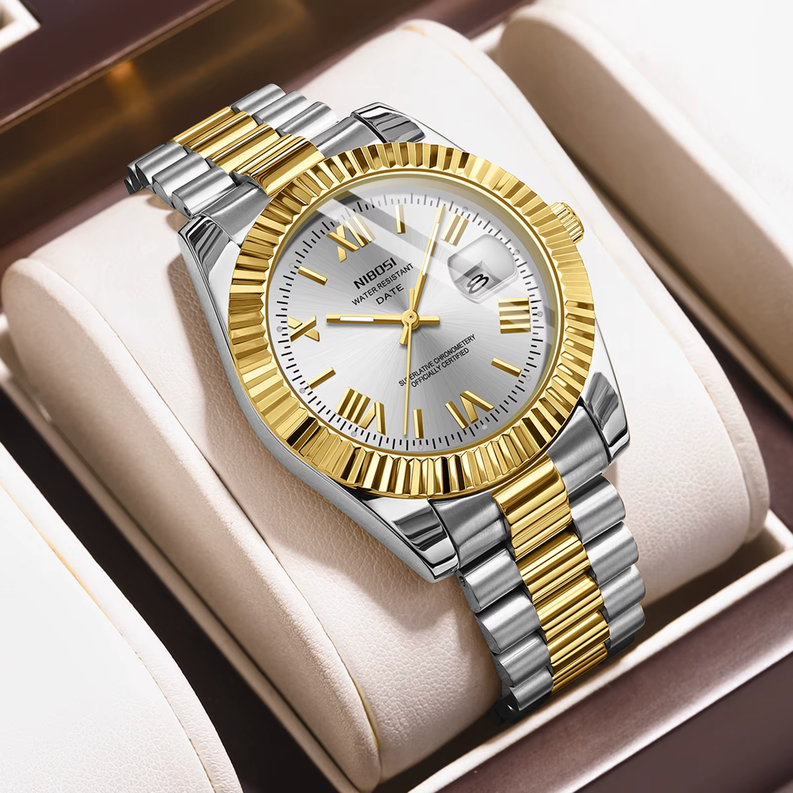 NIBOSI montre classique hommes haut de gamme de luxe