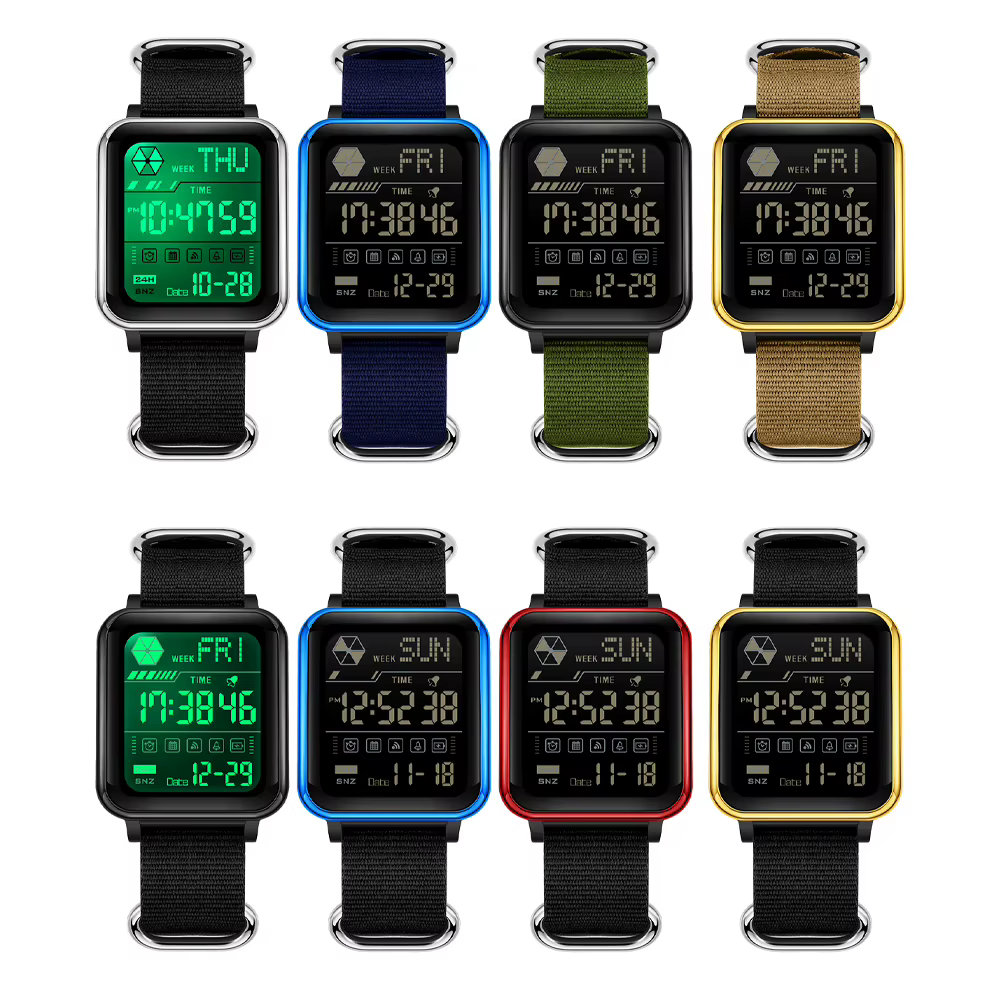 SANDA – montre numérique militaire LED pour hommes