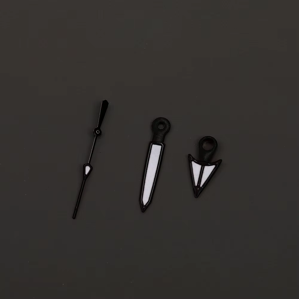 Mod argent rouge noir or rose NH35 NH36 mouvement vert lumineux montre aiguilles pour SKX007 Seiko 5 série SRPD samouraï