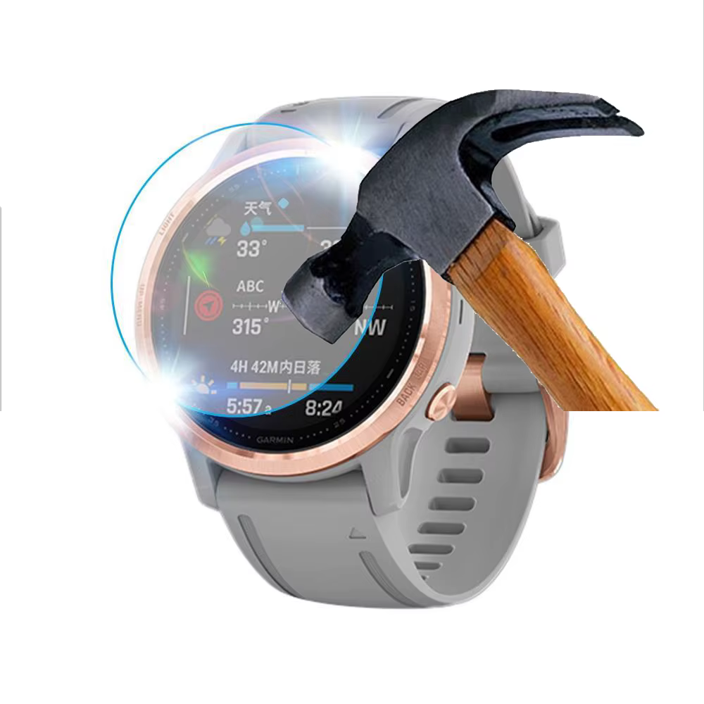 Pour Garmin Fenix 5 5S 5X Plus 6 6S 6X Por 7 7X epix Pro 47 51mm instinct Vivoactive 3 protecteur d'écran en verre trempé SmartWatch