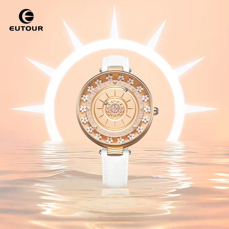 EUTOUR 2025 Nouvelle montre-bracelet à quartz magnétique pour femme - Montre élégante