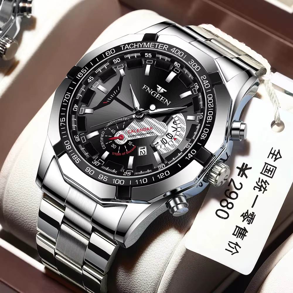 2024 Top marque montre de luxe mode décontracté militaire Quartz sport montre-bracelet entièrement en acier étanche hommes horloge Relogio Masculino
