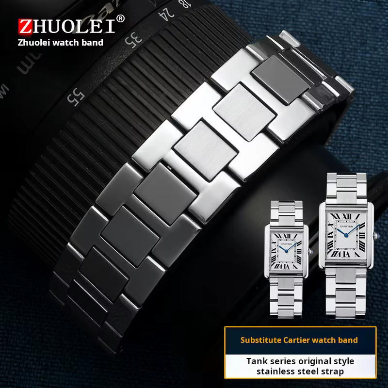 Bracelet de montre étanche en acier inoxydable pour homme