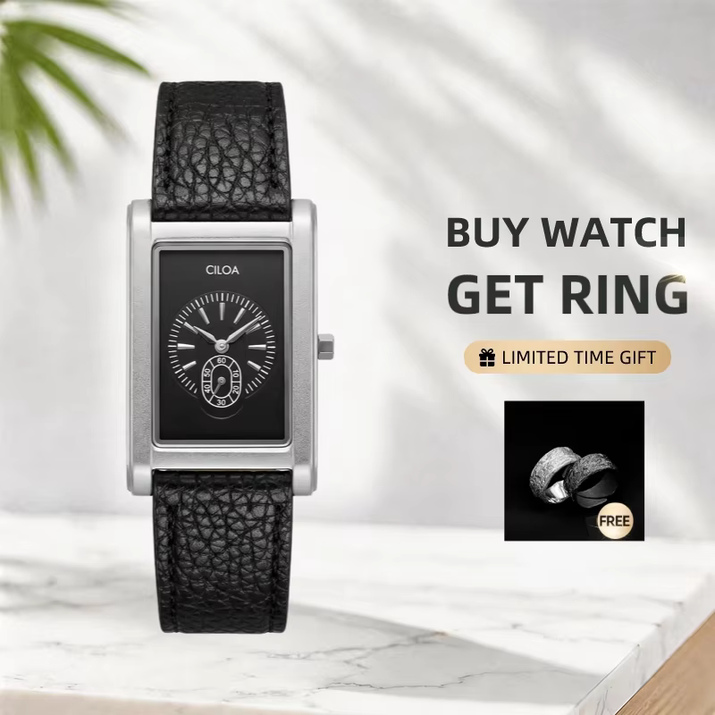 CILOAtank carré haute qualité montre hommes marque véritable cadeau rétro affaires hommes 2025 nouvelle étanche lumière luxe montre pour hommes