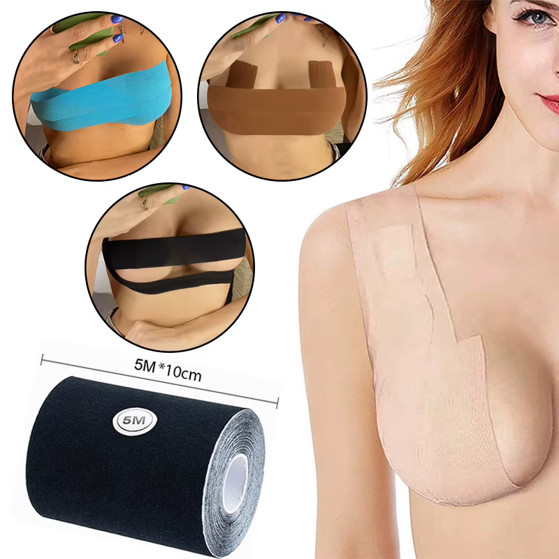 Soutien-gorge Push Up Invisible avec Bande Adhésive pour Femme