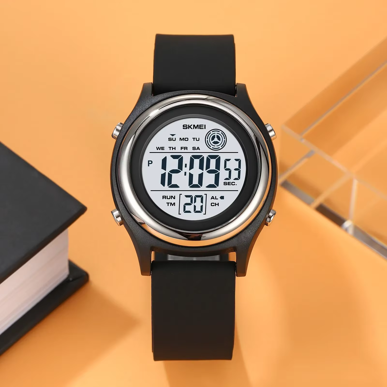 SKMEI femmes chronomètre dame montre-bracelet 50M étanche antichoc reloj mujer mode rétro-éclairage affichage compte à rebours montres numériques