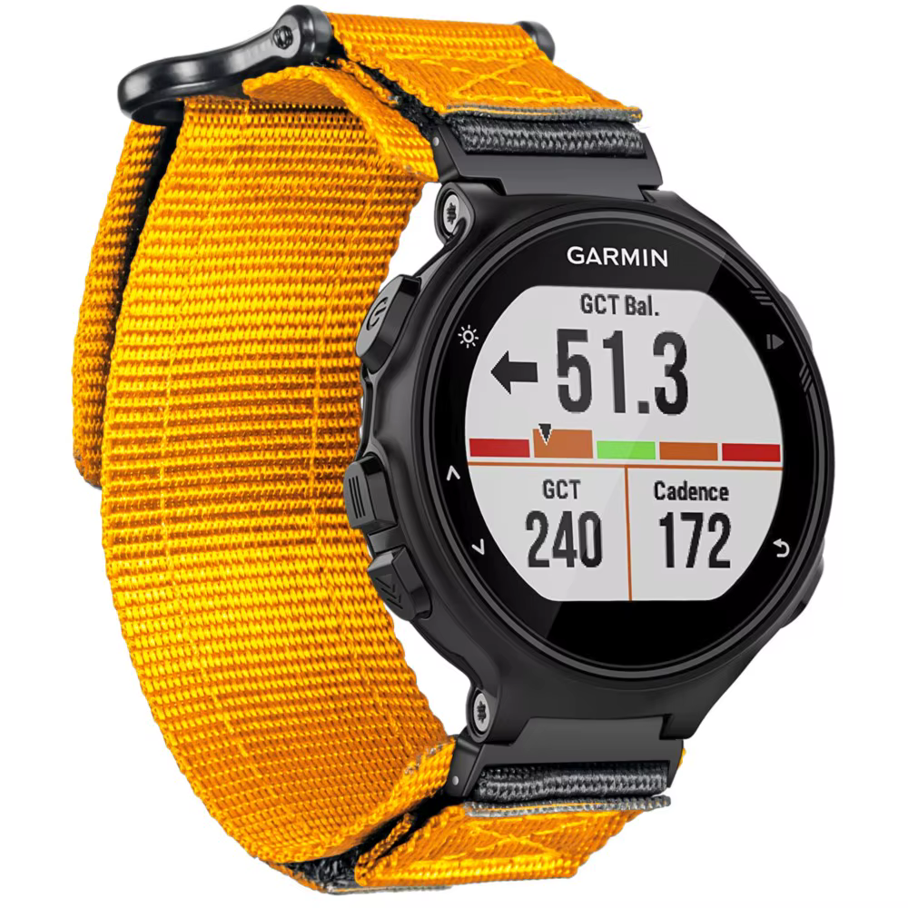 Bracelet de montre Orange Garmin 735XT, conception de boucle de bracelet de sport en Nylon pour montre intelligente 220/230/235/620/630/735XT/235 Lite