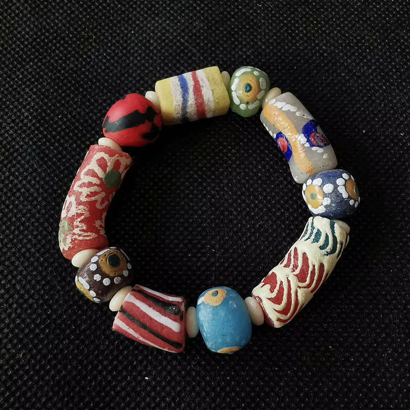 Bracelets perlés au chalumeau des Prairies commandés Perles colorées pour les filles BB-288