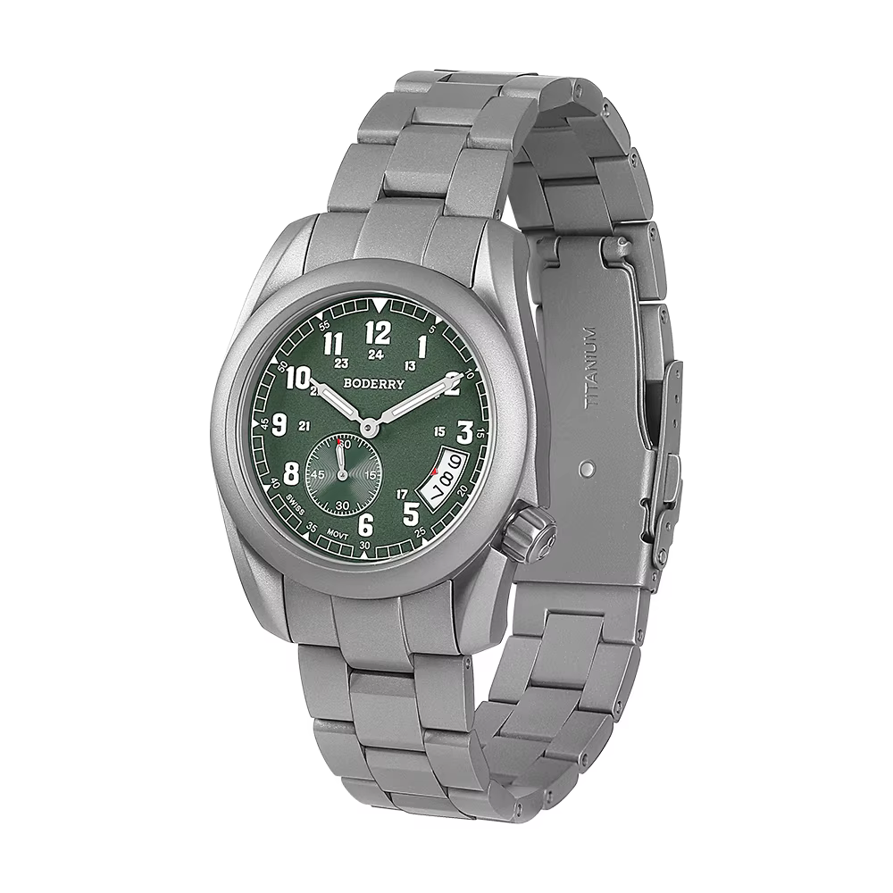 Boderry VOYAGER 38 Field Watch Mouvement à quartz