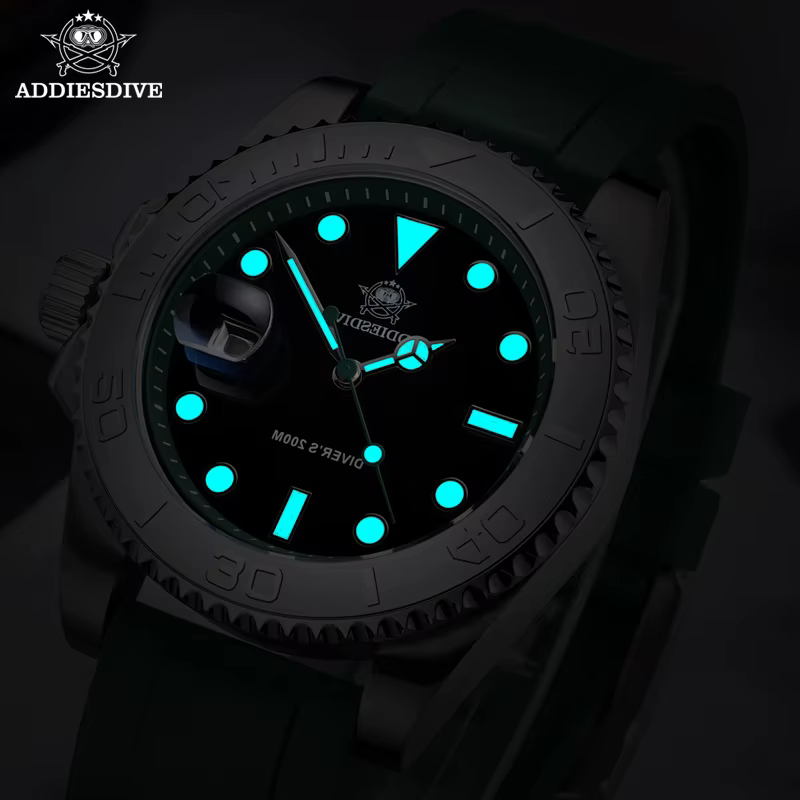 ADDIESDIVE montre à lunette rotative pour hommes 41mm