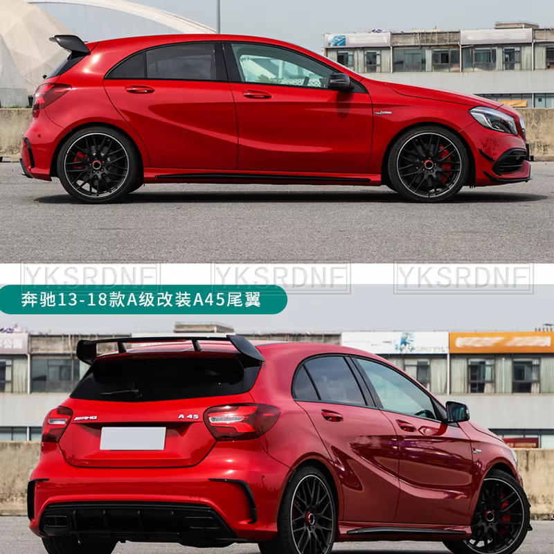 Kit de carrosserie pour Mercedes Benz Classe A W176 W177 A180 A200 A220 A250 A260 Jas A45, toit arrière, coffre, Spomicrophone, ailes, accessoires, 2013-2022