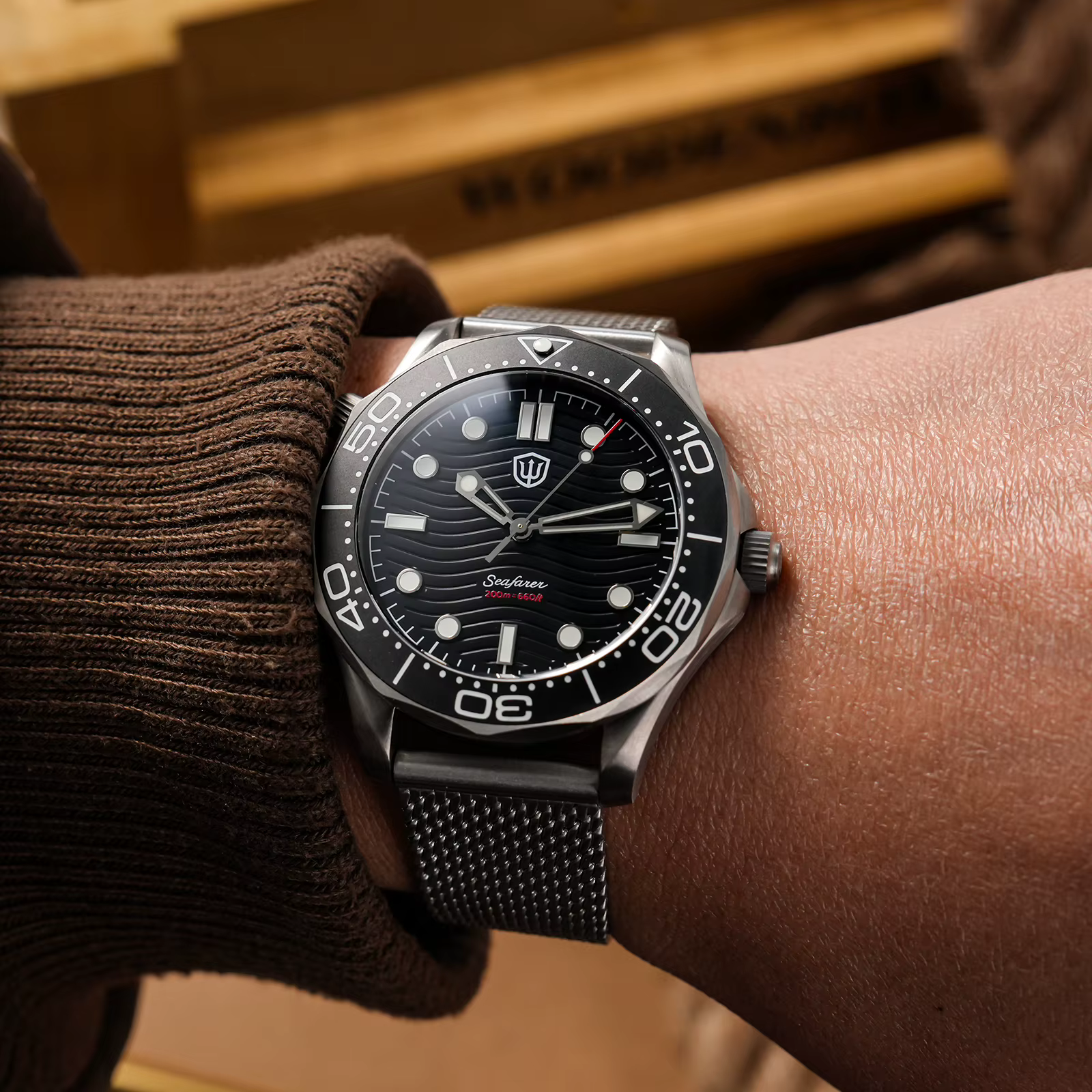 Watchdives – montre de plongée en titane pour hommes