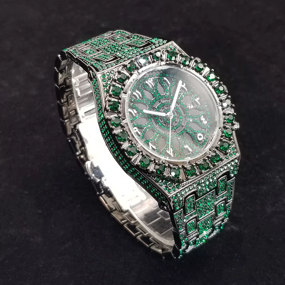 Montre en diamant pour hommes