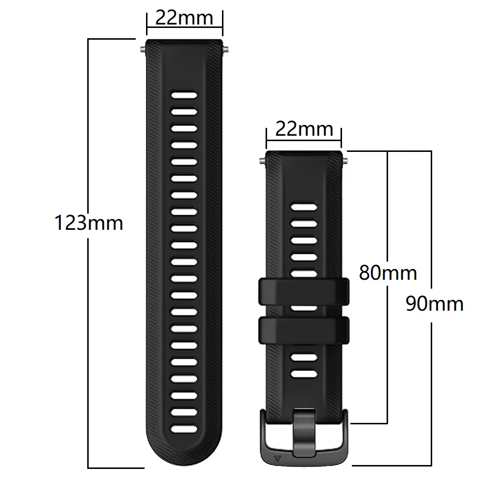 Bracelet de sport en Silicone pour Garmin Forerunner 965 955 Solar 970 945 935 745
