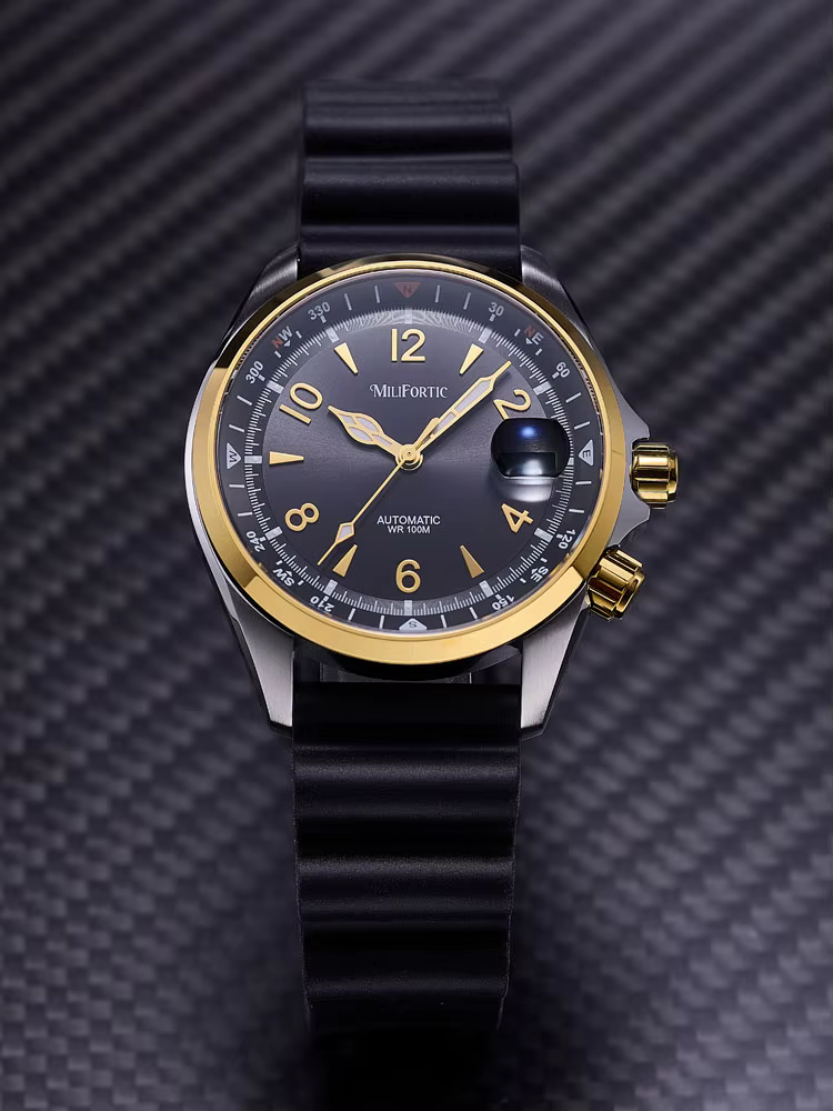 Montre Milifortic Climb S089 NH35 mouvement mécanique automatique calendrier boussole lunette C3 lumineux 39.5mm