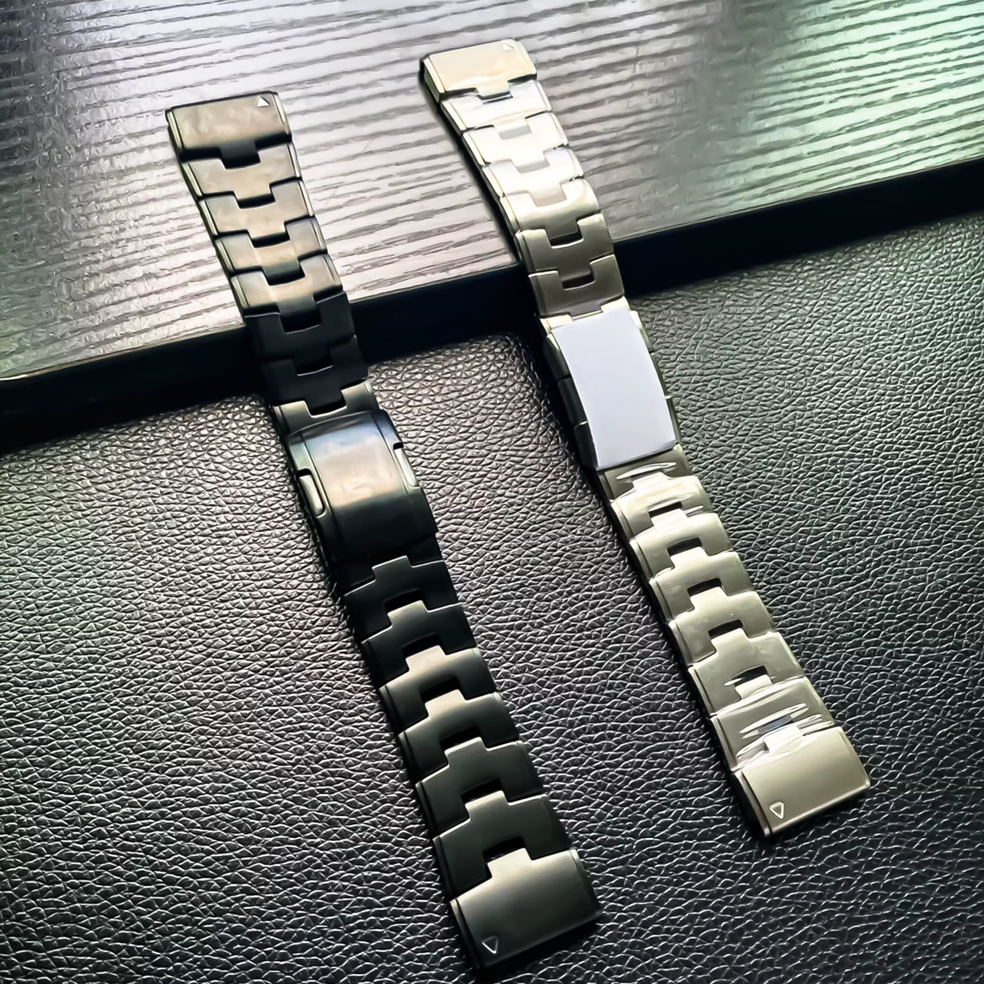 Bracelet de montre en métal titane à ajustement rapide