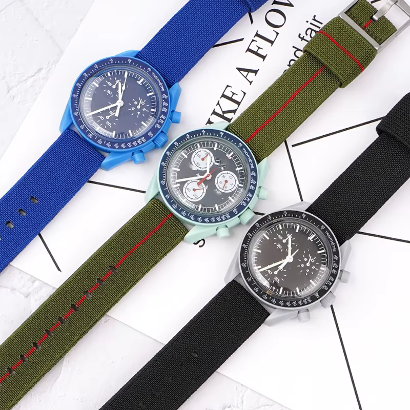 Bracelet de montre en nylon pour hommes et femmes
