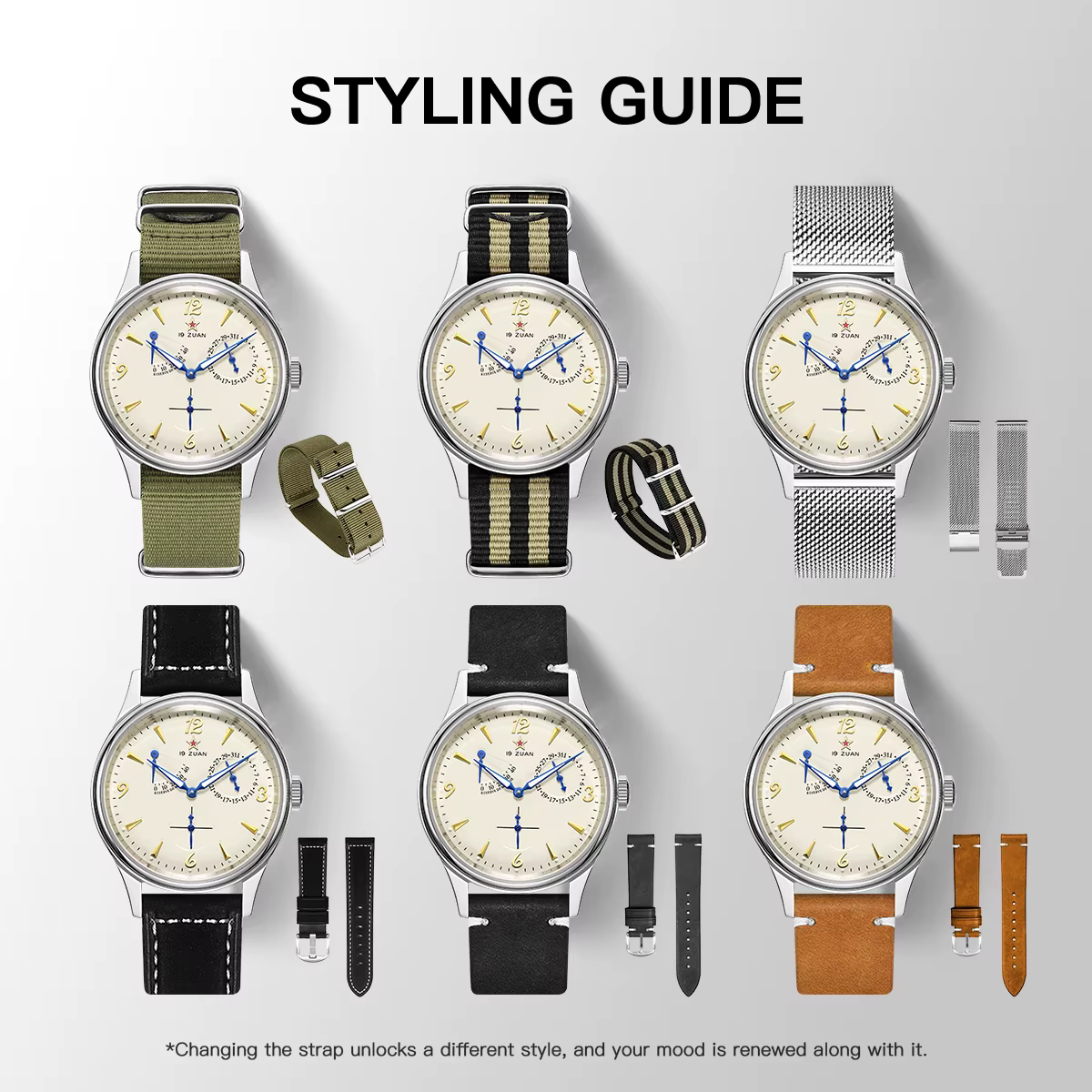 Montres Seagull 1963, nouvelle édition en cuir