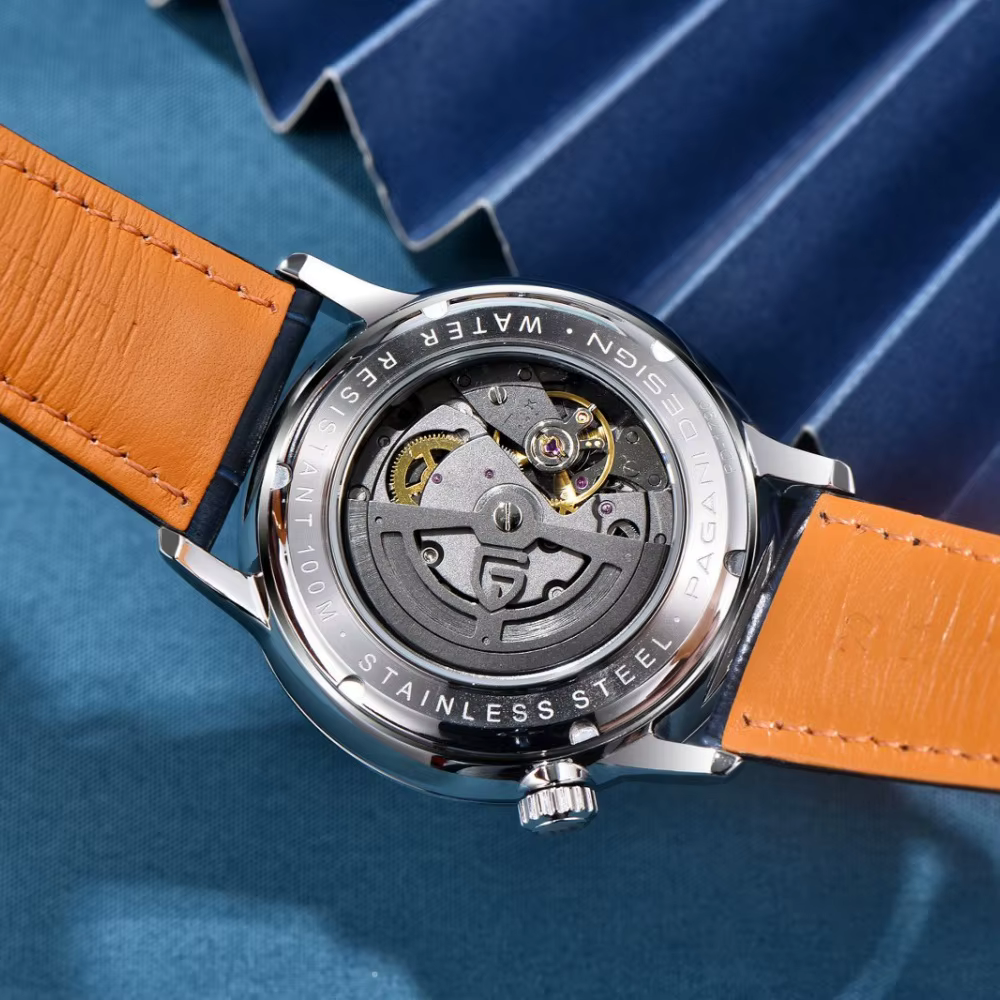 PAGANI DESIGN PD1790 montre mécanique automatique pour hommes 10Bar étanche verre saphir mode loisirs montre-bracelet en cuir pour homme