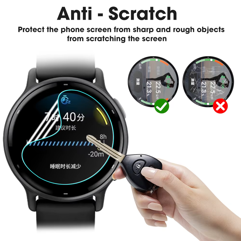 Film de protection complet souple et transparent pour montre de sport Garmin Vivoactive 5