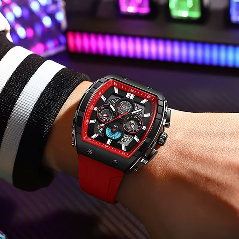 Montres chronographes multifonctions pour hommes