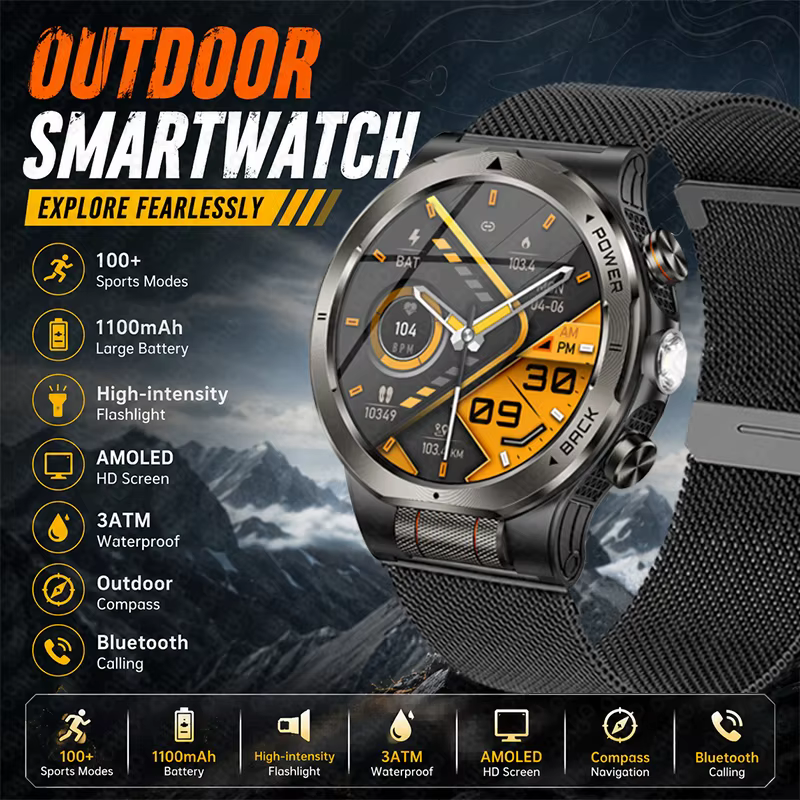 Montre de sport avec plus de 100 modes sportifs