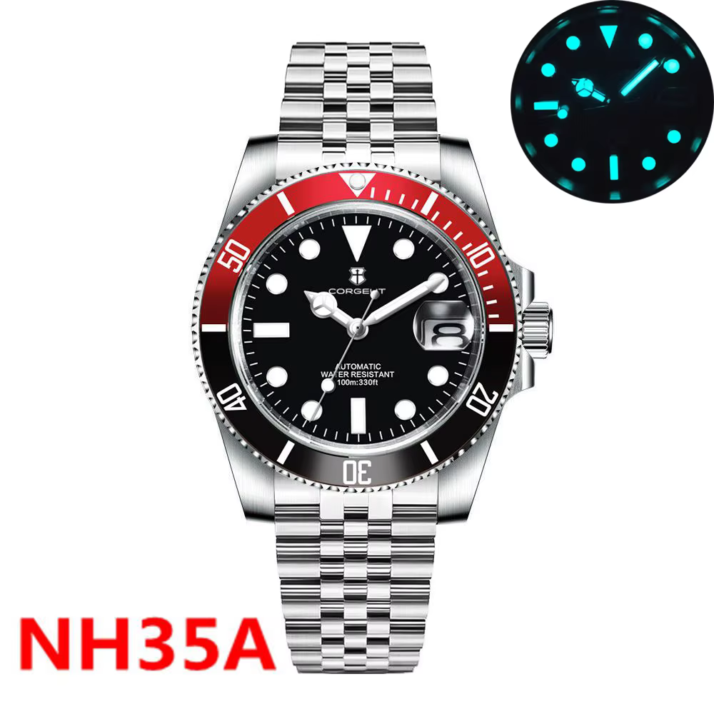 Montre de plongée Corgeut 40MM pour hommes