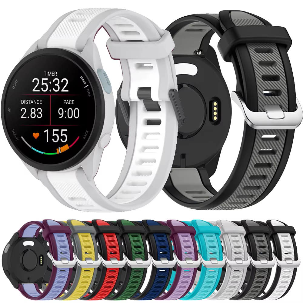 Bracelet de rechange en silicone pour Garmin Forerunner