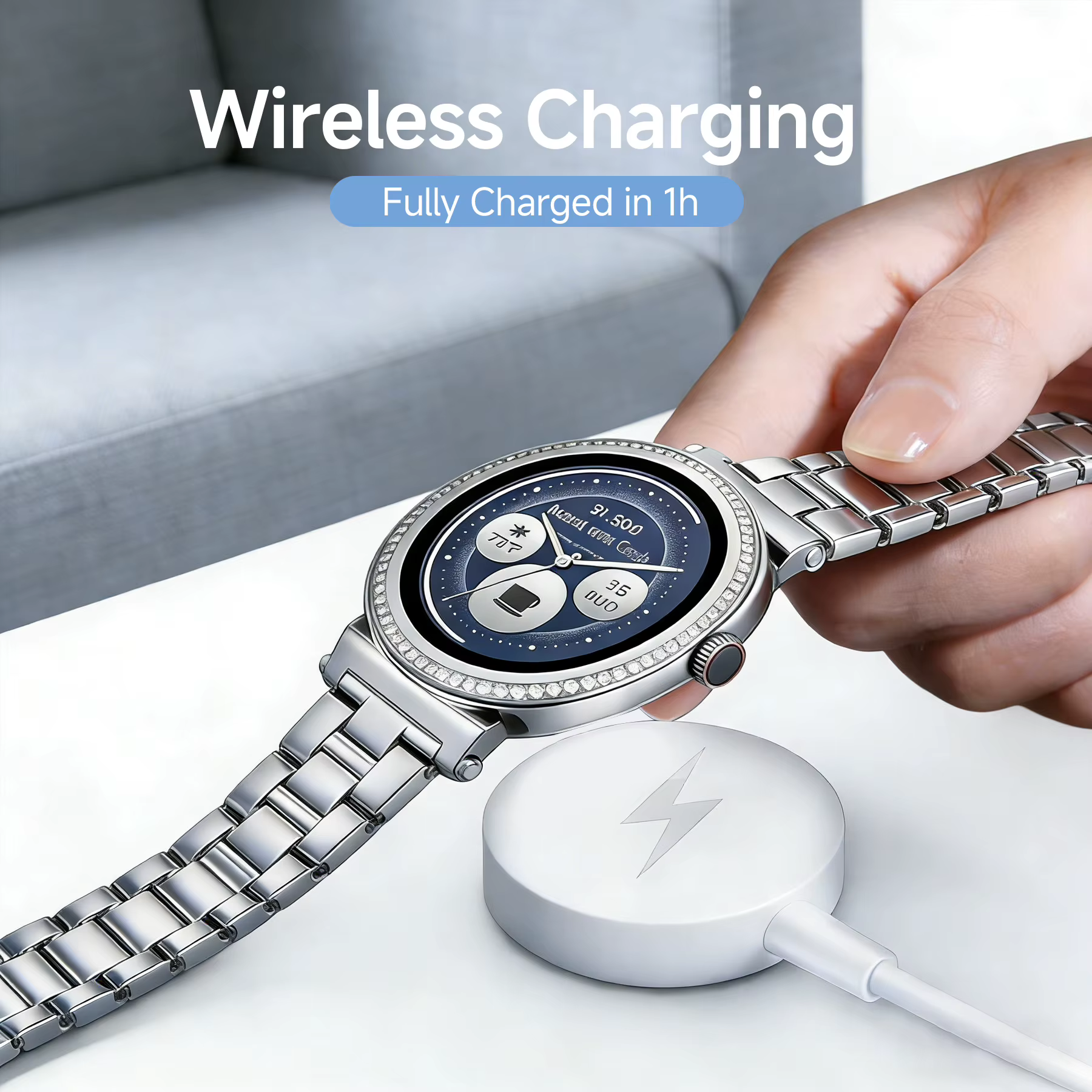 Câble de chargeur pour montre intelligente Michael Kors MKT5017 MKT5020 MKT5021 MKT5022 MKT5026 MKT5028 - Station de charge magnétique sans fil