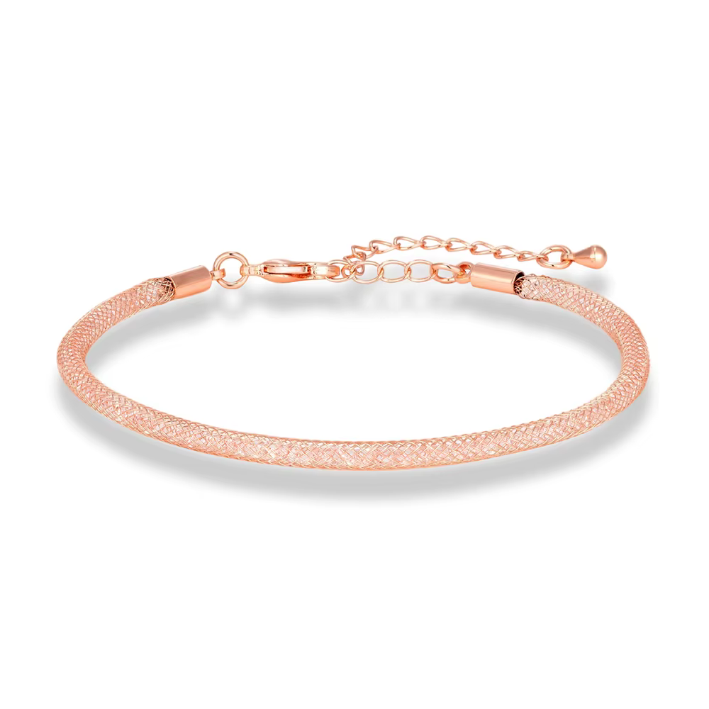 Bracelet ajustable en maille de cristal tendance pour hommes et femmes