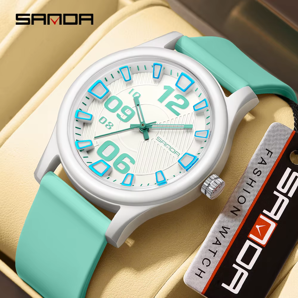 SANDA 3252 Montre à quartz étudiante mode et simple