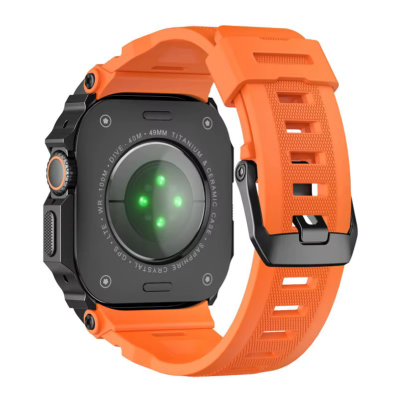 Bracelet d'intégration robuste avec étui pour Apple Watch 46mm 49mm
