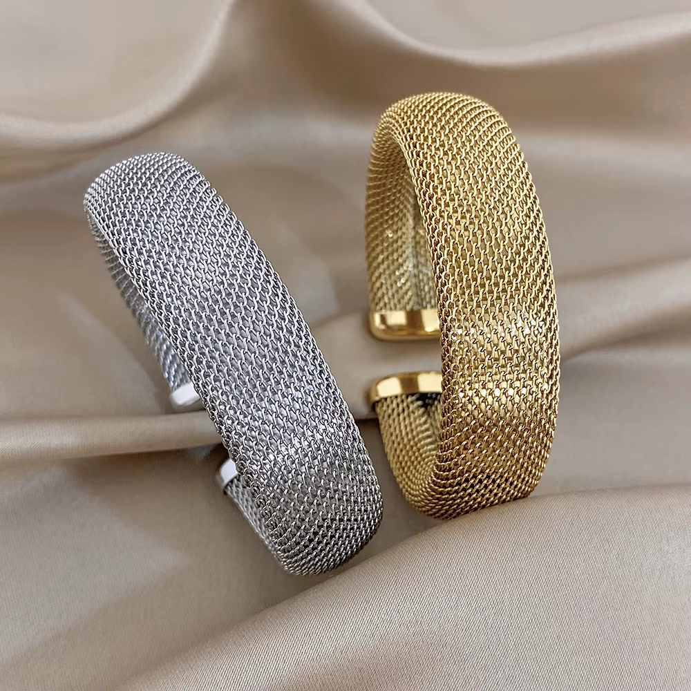 Greatera – Bracelet ouvert en acier inoxydable