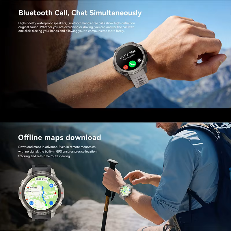 Nouvelle Montre Connectée Militaire GPS 2026