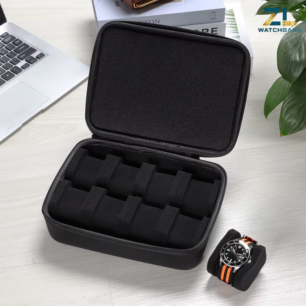 Boîte de rangement pour montres pour hommes ou femmes, étui de voyage pour montres, support de rangement portable pour montres-bracelets et montres intelligentes